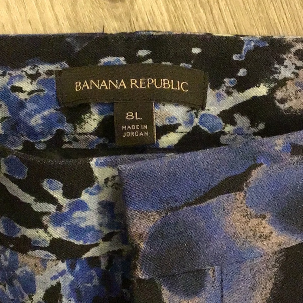Floral Straight Leg Pants sz 8L - Picture 4 of 6